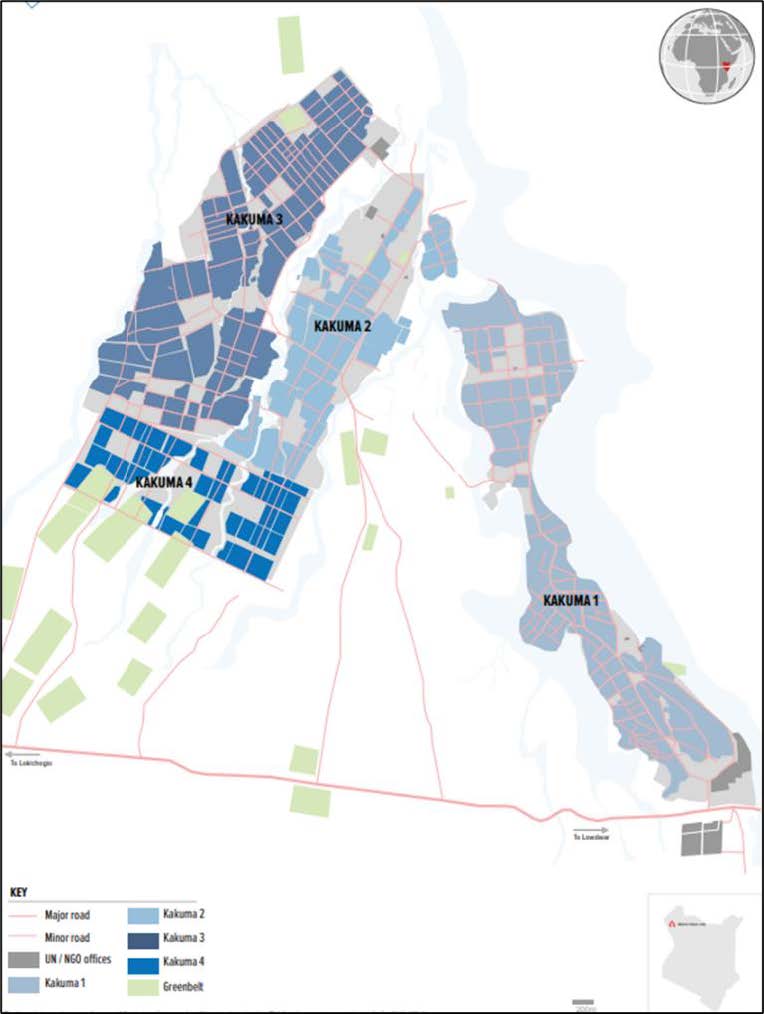 Map of Kakuma Camp