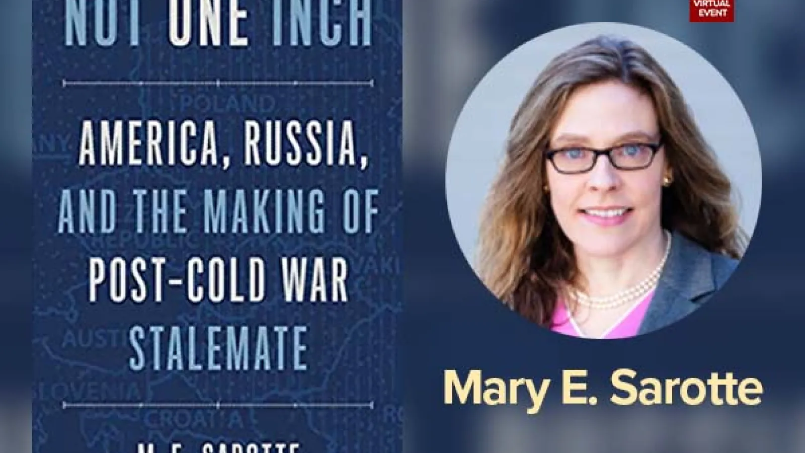 Sarotte event book talk
