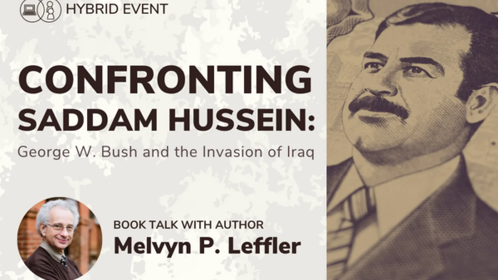 Confronting Saddam Hussein with Mel Leffler