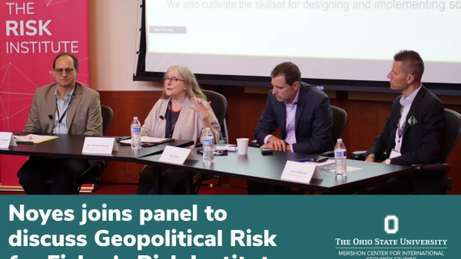 Dorry Noyes on a panel discussing Geopolitical Risk