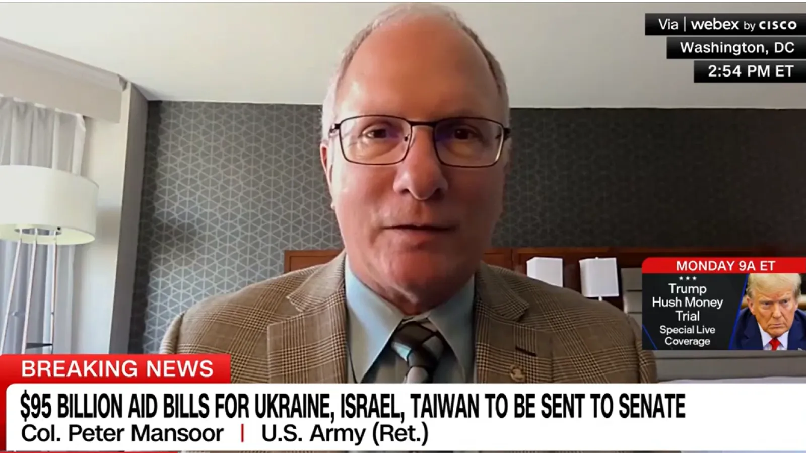 screenshot of Col. Peter Mansoor on CNN