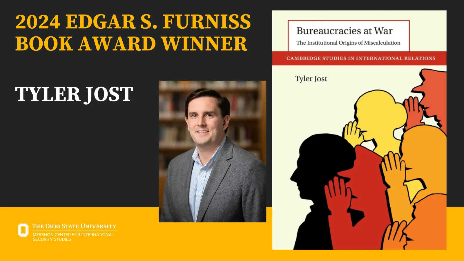 Tyler Jost Edgar S. Furniss Book Award Winner