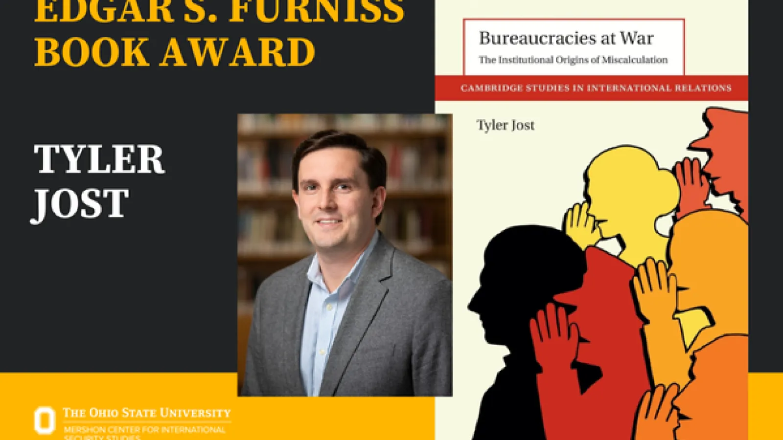 Tyler Jost Edgar S. Furniss Book Award Winner