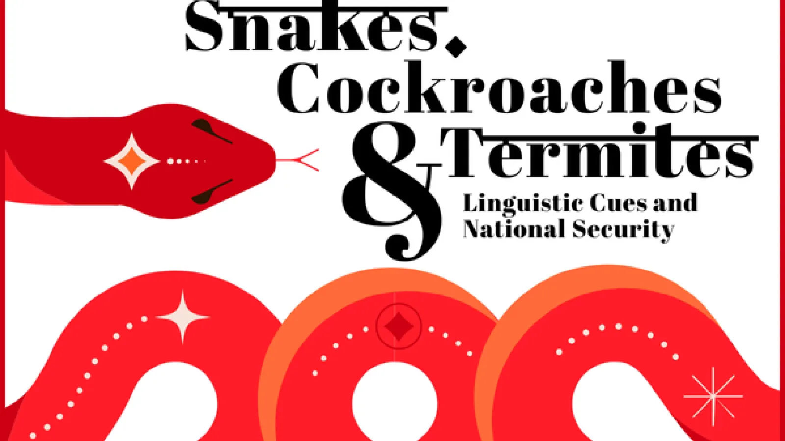 Red snake graphic