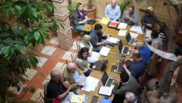 Researchers with the Comparative National Elections Project meet in Marrakesh.
