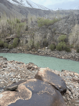 Upper Indus petroglyphs and inscriptions
