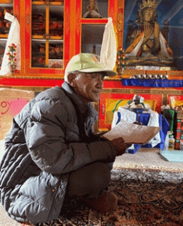 Lobzang Tsering Caretaker of Alchi Monastery