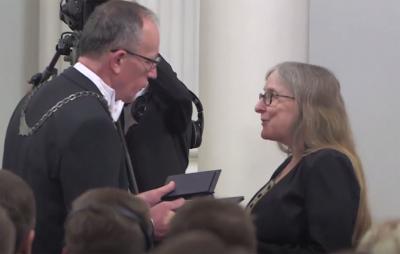Noyes receives honorary doctorate from University of Tartu in Estonia