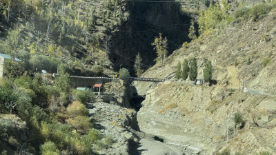 Bank Cutting of Jahlma Nallah in the downstream