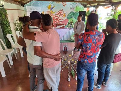 Family of a Disappeared perform a ritual