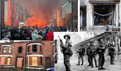 Fires and soldiers in Northern Ireland