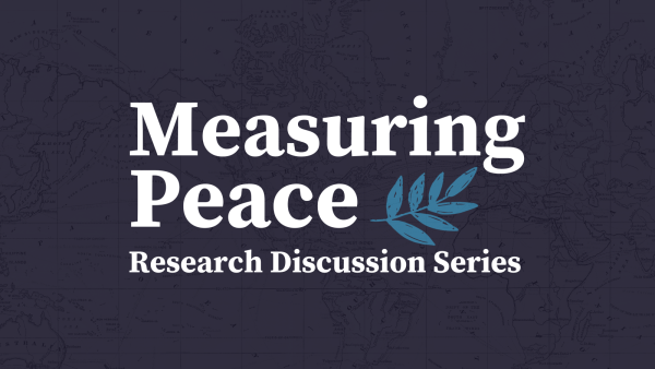 Logo Measuring Peace: Research Discussion Series