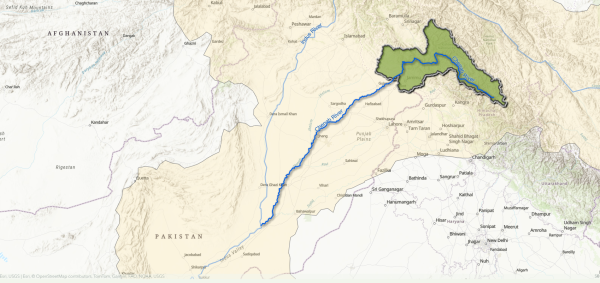 Chenab Basin Map