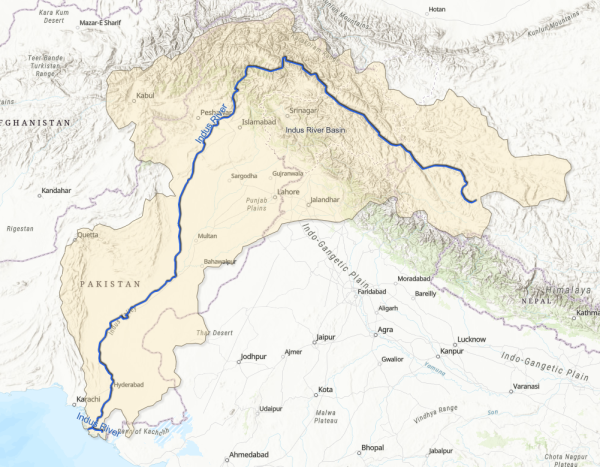 Indus River Map