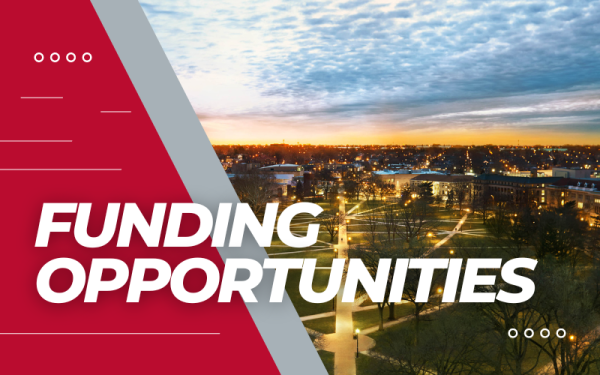 Funding Opportunities with a photo of the Ohio State University's oval