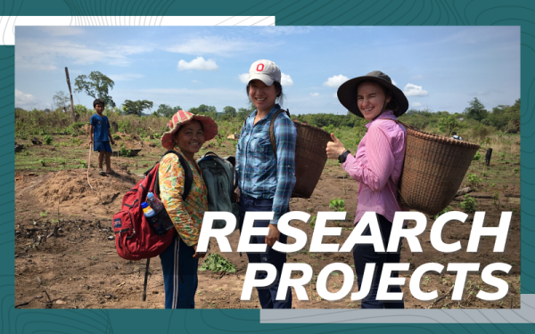 Research Projects with Erin Lin in the field in Cambodia