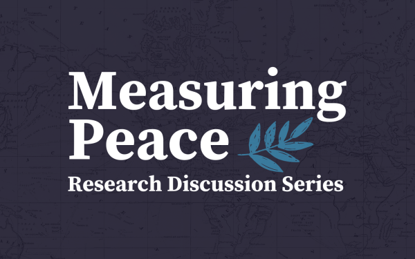 Logo Measuring Peace: Research Discussion Series