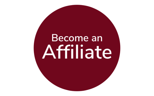 Text of Become an Affiliate inside red circle