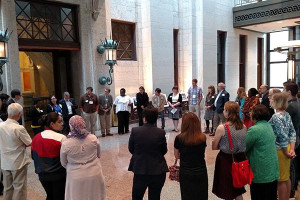 Conflict Resolution Education conference visits the Ohio Statehouse