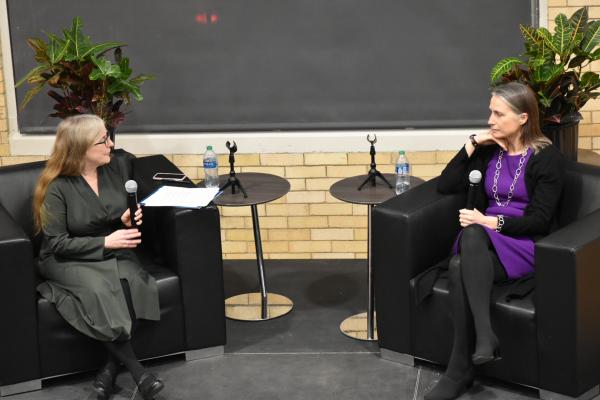 Dorry Noyes and Fiona Hill
