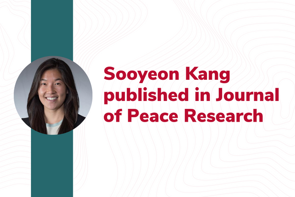 Sooyeon Kang published in Journal of Peace Research