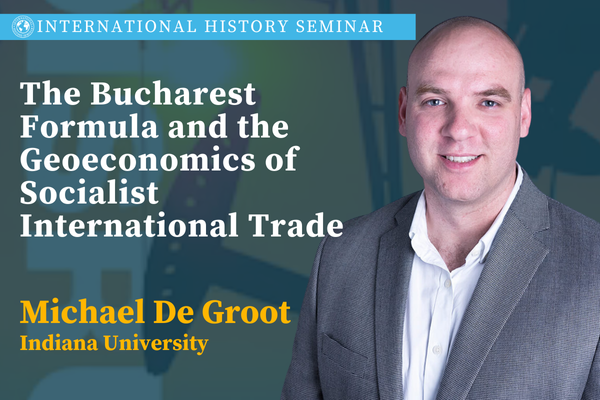 Michael De Groot and text with event title