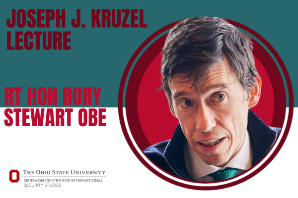 Joseph J. Kruzel Lecture Rt Hon Rory Stewart OBA