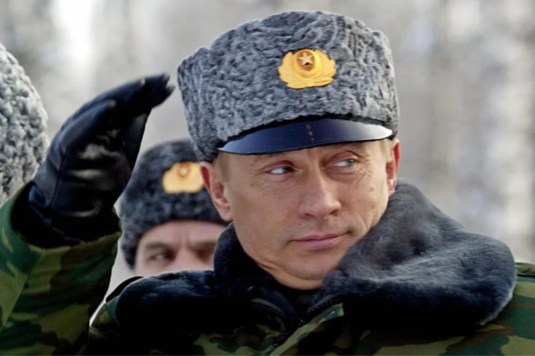 Putin in fur hat