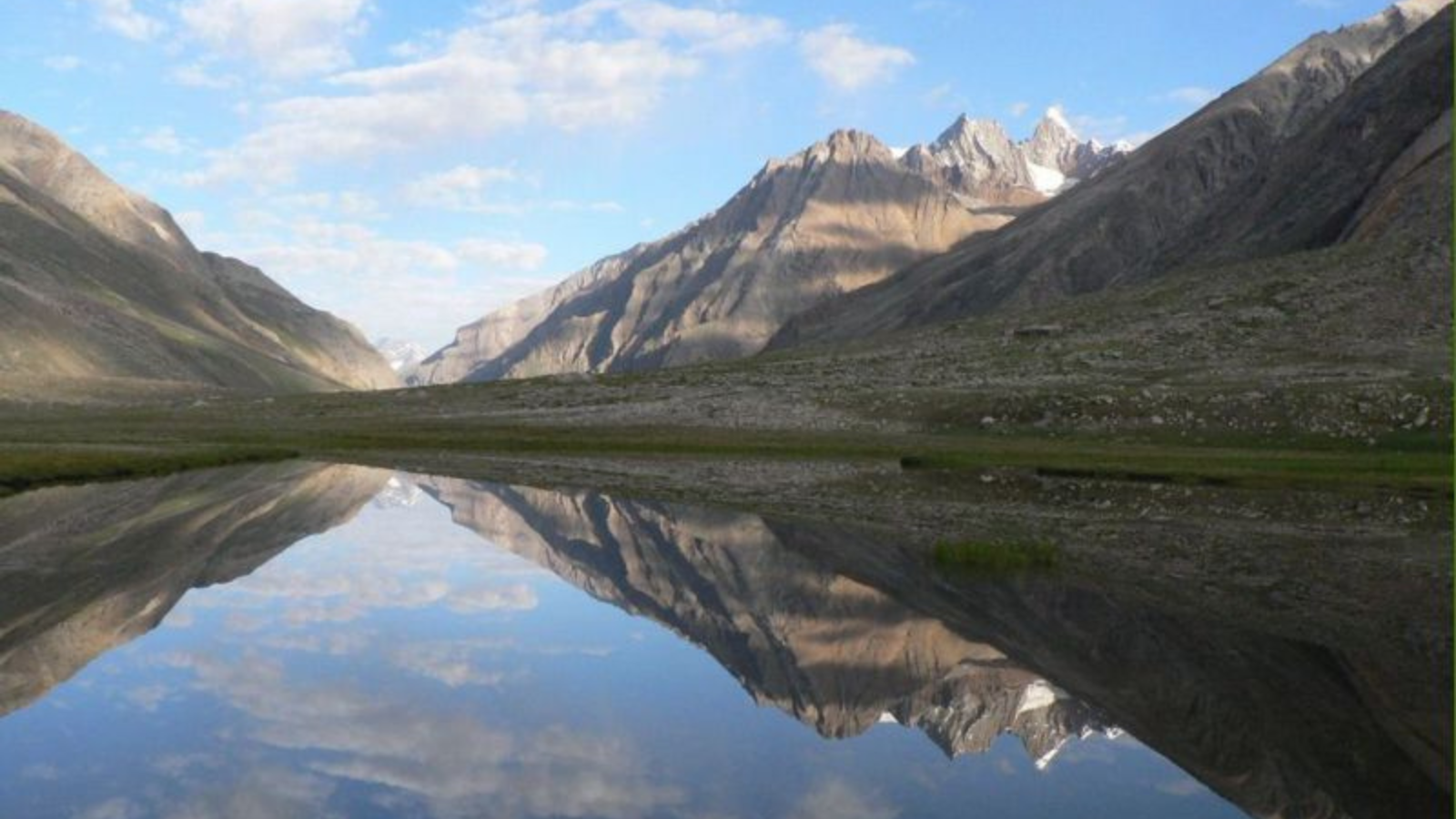 Mountain and river in India