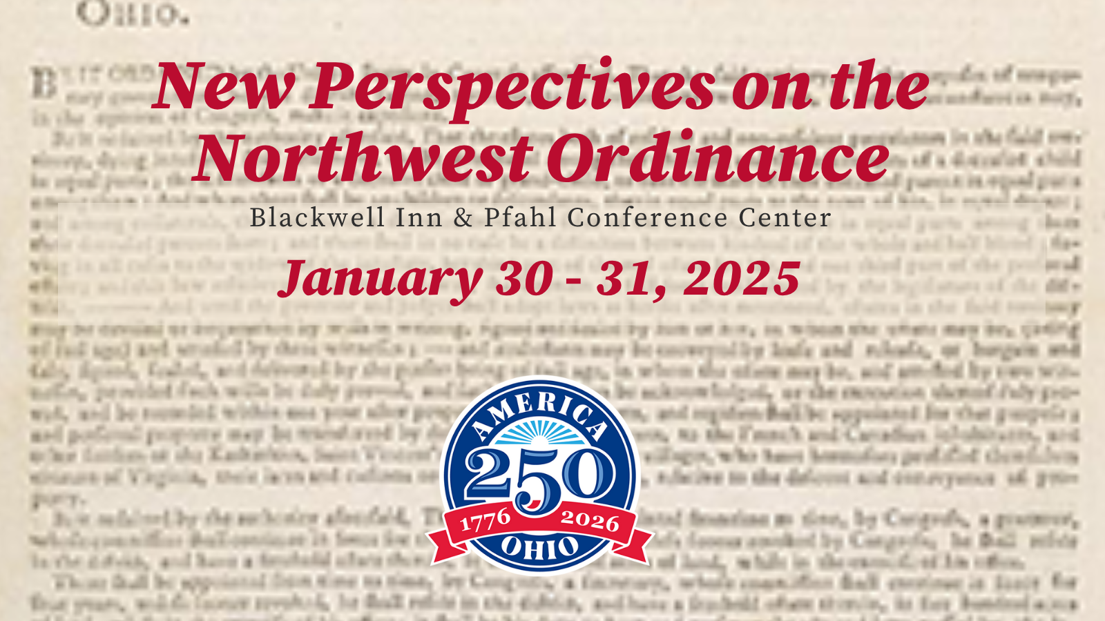 New Perspectives on the NW Ordinance