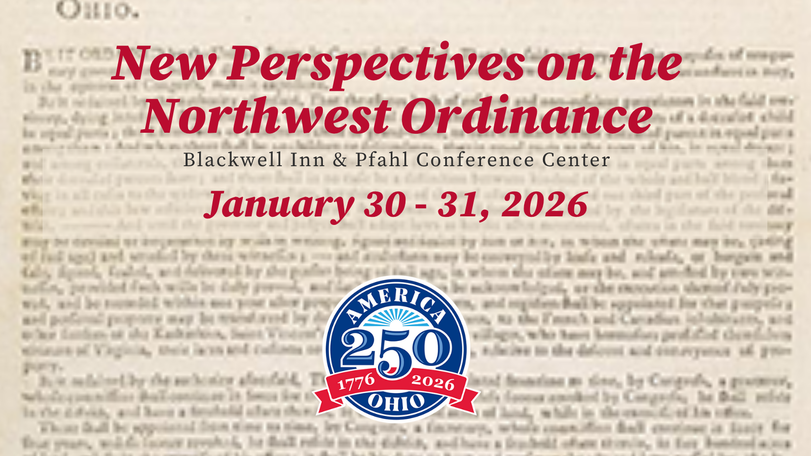 New Perspectives on the NW Ordinance