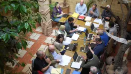 Researchers with the Comparative National Elections Project meet in Marrakesh.