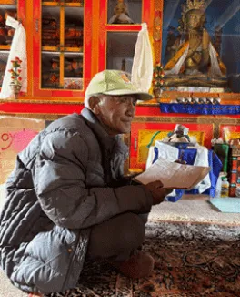 Lobzang Tsering Caretaker of Alchi Monastery